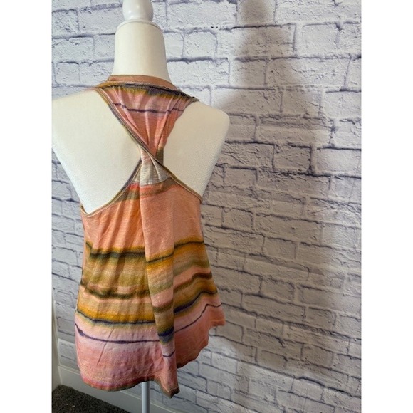 Pilcro Anthropology Tank Top Striped Sleeveless twist Back Top sz XS 1617 - Picture 6 of 8
